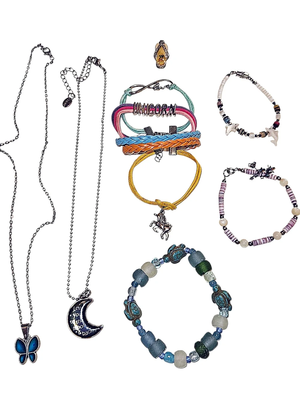 Little Girls 17 PC Colorful Jewelry Bundle Bracelets Necklaces Earrings